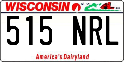 WI license plate 515NRL