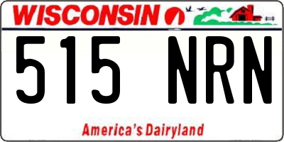 WI license plate 515NRN