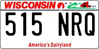 WI license plate 515NRQ