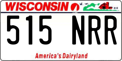 WI license plate 515NRR