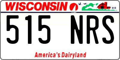 WI license plate 515NRS