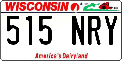 WI license plate 515NRY