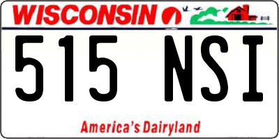 WI license plate 515NSI
