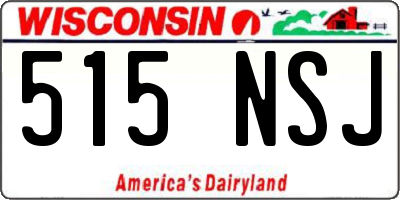 WI license plate 515NSJ