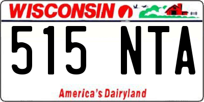 WI license plate 515NTA