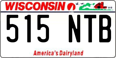 WI license plate 515NTB