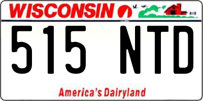 WI license plate 515NTD