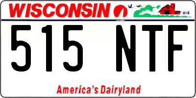 WI license plate 515NTF