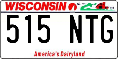 WI license plate 515NTG