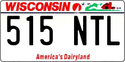 WI license plate 515NTL