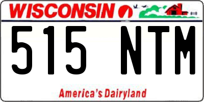 WI license plate 515NTM