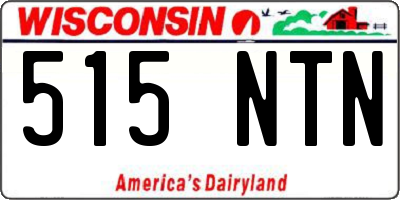 WI license plate 515NTN