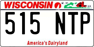 WI license plate 515NTP