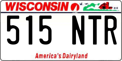 WI license plate 515NTR