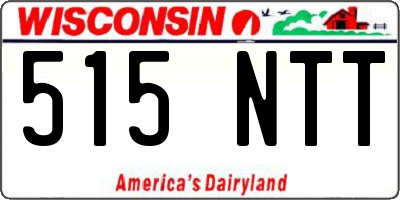 WI license plate 515NTT