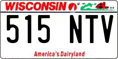 WI license plate 515NTV