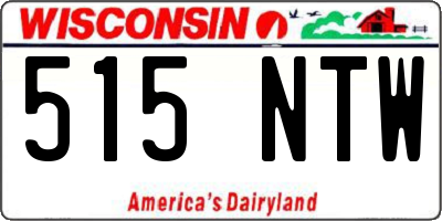 WI license plate 515NTW
