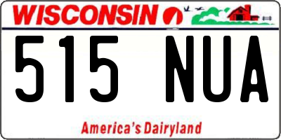 WI license plate 515NUA