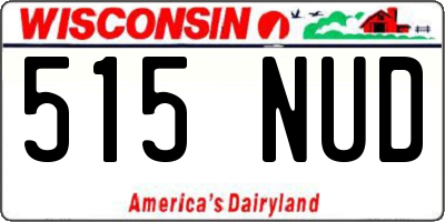 WI license plate 515NUD