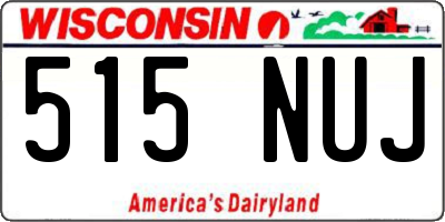 WI license plate 515NUJ