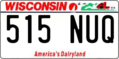 WI license plate 515NUQ