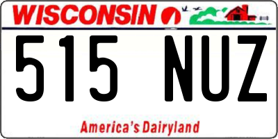 WI license plate 515NUZ