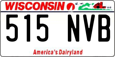 WI license plate 515NVB