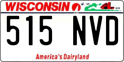 WI license plate 515NVD