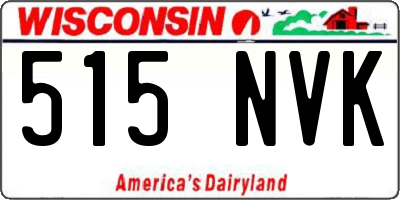 WI license plate 515NVK
