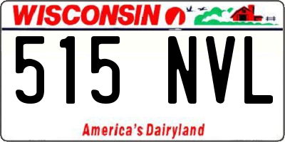 WI license plate 515NVL