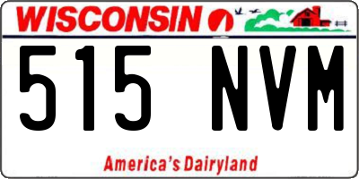 WI license plate 515NVM