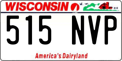 WI license plate 515NVP