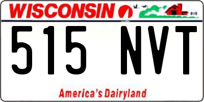 WI license plate 515NVT
