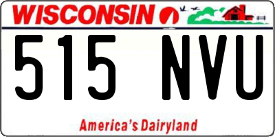 WI license plate 515NVU