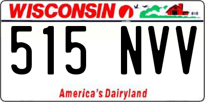 WI license plate 515NVV