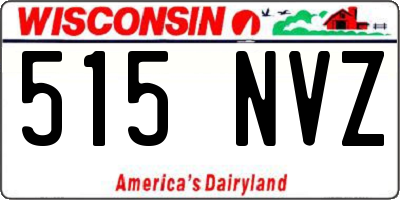 WI license plate 515NVZ