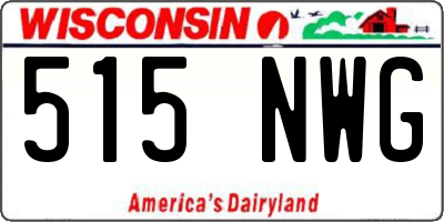 WI license plate 515NWG