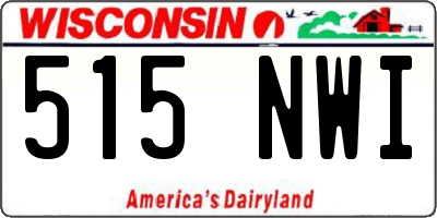 WI license plate 515NWI