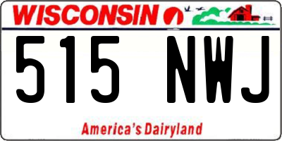 WI license plate 515NWJ