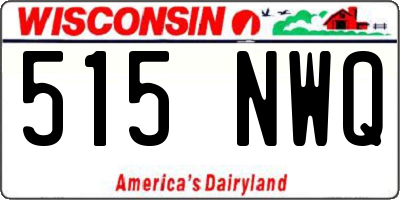 WI license plate 515NWQ