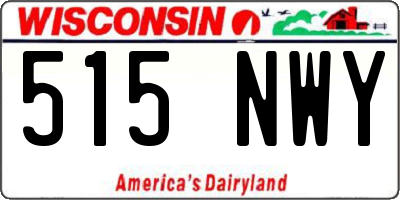 WI license plate 515NWY