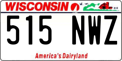 WI license plate 515NWZ
