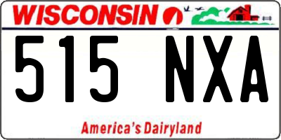 WI license plate 515NXA
