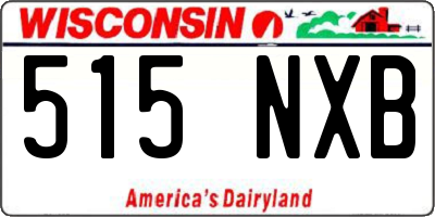 WI license plate 515NXB