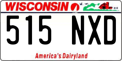 WI license plate 515NXD