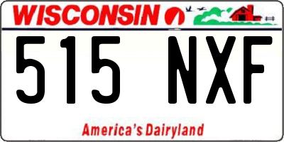 WI license plate 515NXF