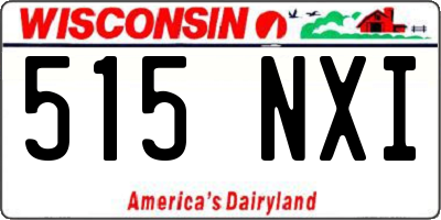 WI license plate 515NXI