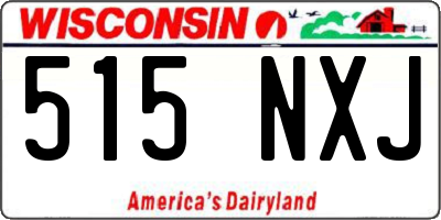 WI license plate 515NXJ