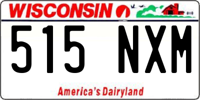 WI license plate 515NXM