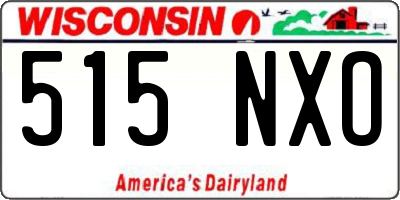 WI license plate 515NXO